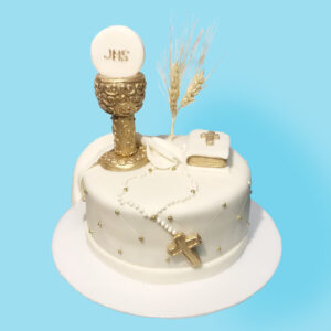 Torta Primera Comunión Espiga Y Cáliz