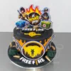 Torta de Free Fire personalizada para cumpleaños
